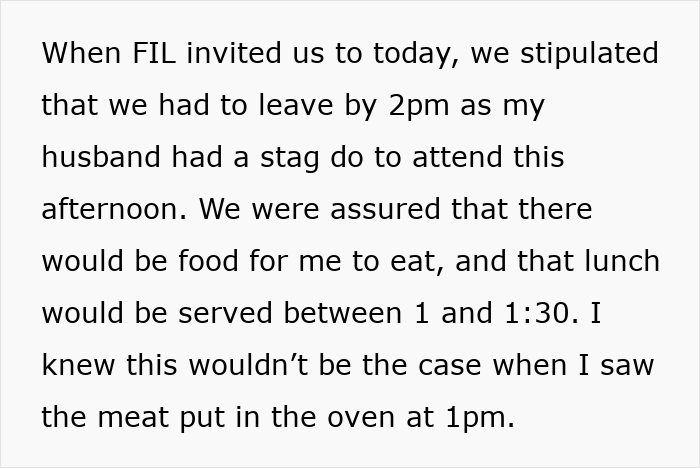 Woman Tells Husband She’s Done Attending In-Law Dinners After Being Left Without Food One Too Many Times Woman Tells Husband She’s Done Attending In-Law Dinners After Being Left Without Food One Too Many Times