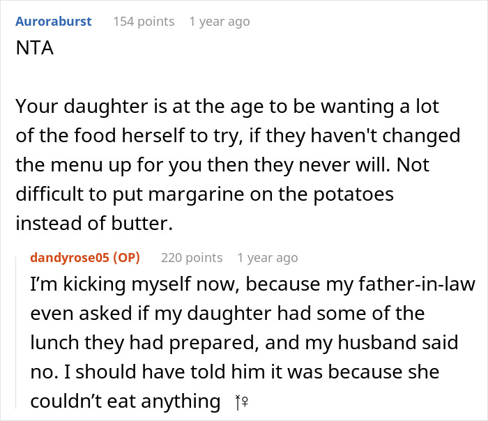 Woman Tells Husband She’s Done Attending In-Law Dinners After Being Left Without Food One Too Many Times Woman Tells Husband She’s Done Attending In-Law Dinners After Being Left Without Food One Too Many Times