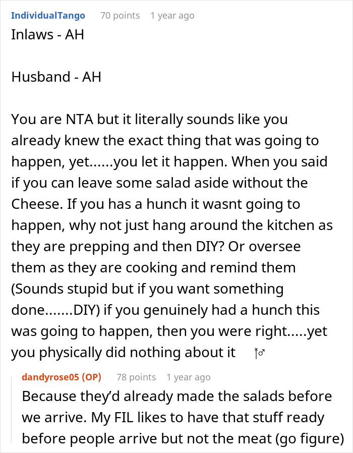 Woman Tells Husband She’s Done Attending In-Law Dinners After Being Left Without Food One Too Many Times Woman Tells Husband She’s Done Attending In-Law Dinners After Being Left Without Food One Too Many Times
