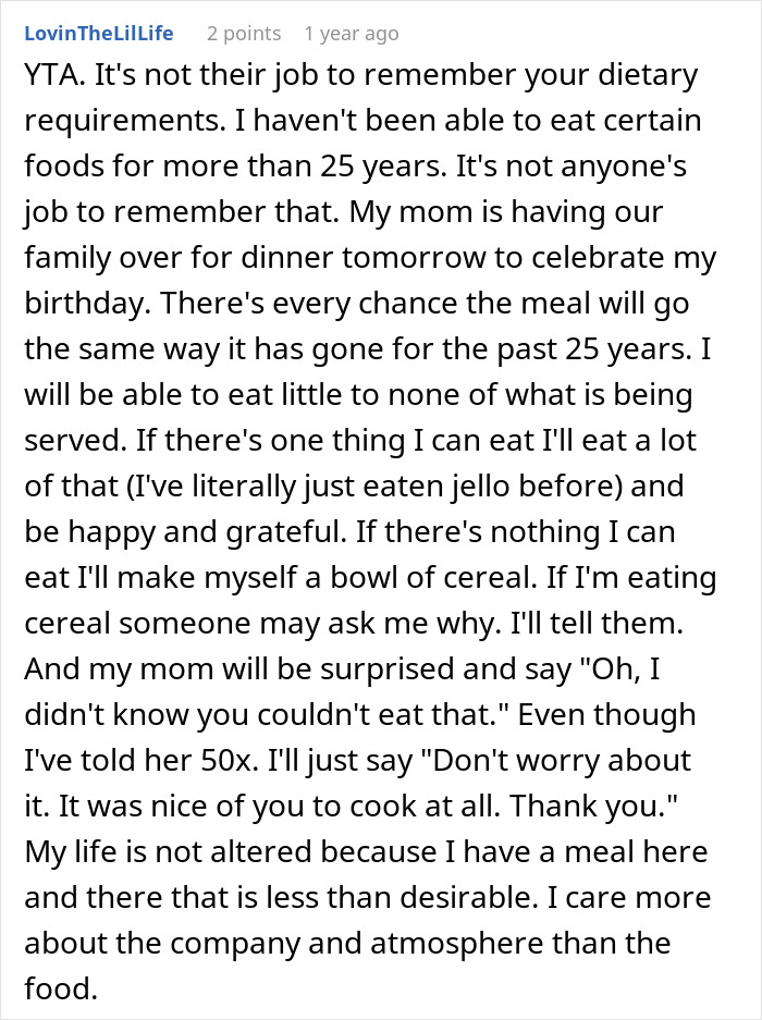 Woman Tells Husband She’s Done Attending In-Law Dinners After Being Left Without Food One Too Many Times Woman Tells Husband She’s Done Attending In-Law Dinners After Being Left Without Food One Too Many Times