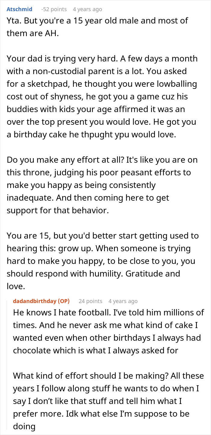 Teen Tells Dad “Would’ve Remembered If You Cared” After Cake Fail Teen Tells Dad “Would’ve Remembered If You Cared” After Cake Fail