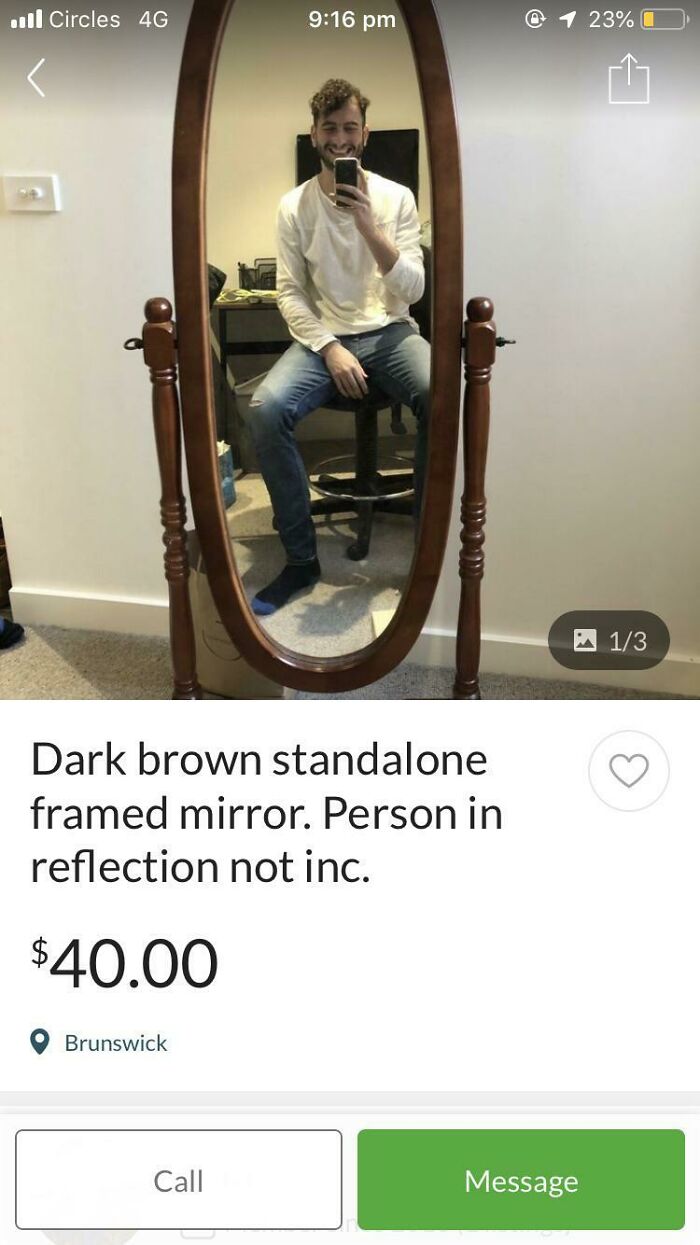 82 Hilarious Times People Tried To Sell A Mirror, But It Was Really The Reflection That Sold It (New Pics) 82 Hilarious Times People Tried To Sell A Mirror, But It Was Really The Reflection That Sold It (New Pics)