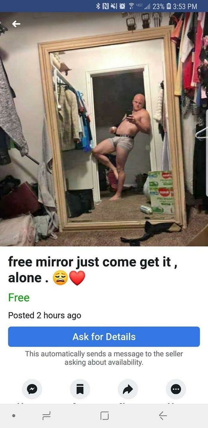 82 Hilarious Times People Tried To Sell A Mirror, But It Was Really The Reflection That Sold It (New Pics) 82 Hilarious Times People Tried To Sell A Mirror, But It Was Really The Reflection That Sold It (New Pics)