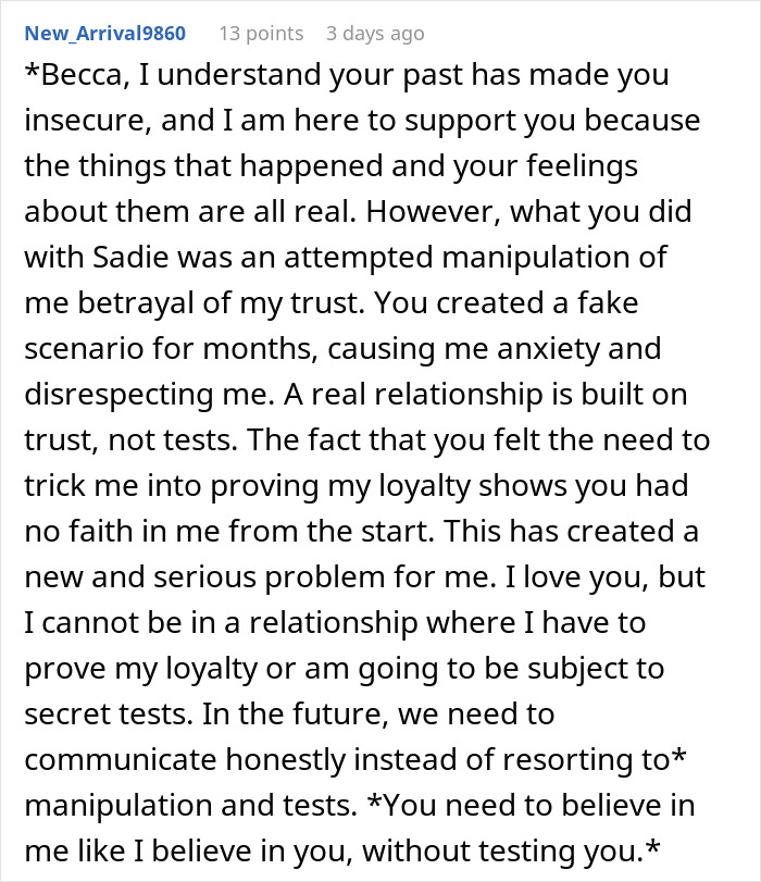 “I Thought People Only Did This Stuff In Movies”: Man Rethinks Relationship After Girlfriend’s Loyalty Test “I Thought People Only Did This Stuff In Movies”: Man Rethinks Relationship After Girlfriend’s Loyalty Test
