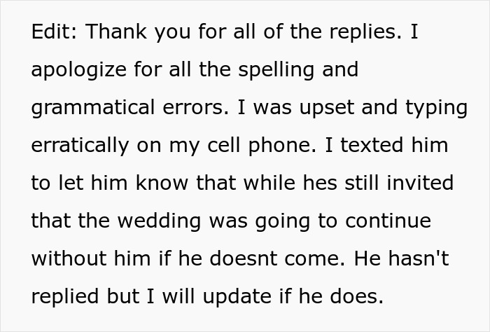 “He’s A Little Much”: Bride’s Father Refuses To Attend Wedding Because It’s Not On ‘American Soil’ “He’s A Little Much”: Bride’s Father Refuses To Attend Wedding Because It’s Not On ‘American Soil’