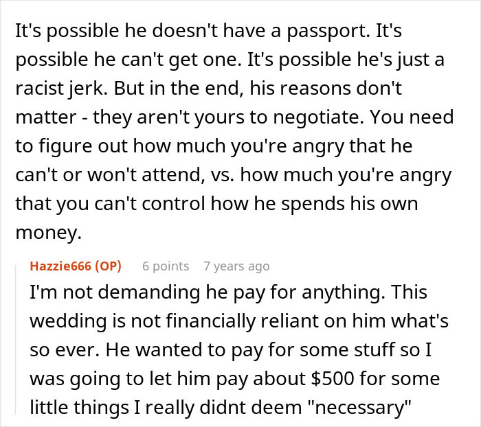 “He’s A Little Much”: Bride’s Father Refuses To Attend Wedding Because It’s Not On ‘American Soil’ “He’s A Little Much”: Bride’s Father Refuses To Attend Wedding Because It’s Not On ‘American Soil’