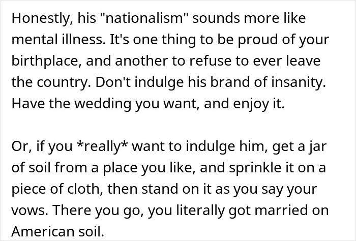 “He’s A Little Much”: Bride’s Father Refuses To Attend Wedding Because It’s Not On ‘American Soil’ “He’s A Little Much”: Bride’s Father Refuses To Attend Wedding Because It’s Not On ‘American Soil’