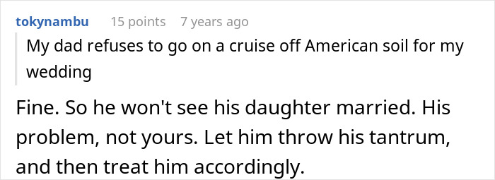“He’s A Little Much”: Bride’s Father Refuses To Attend Wedding Because It’s Not On ‘American Soil’ “He’s A Little Much”: Bride’s Father Refuses To Attend Wedding Because It’s Not On ‘American Soil’