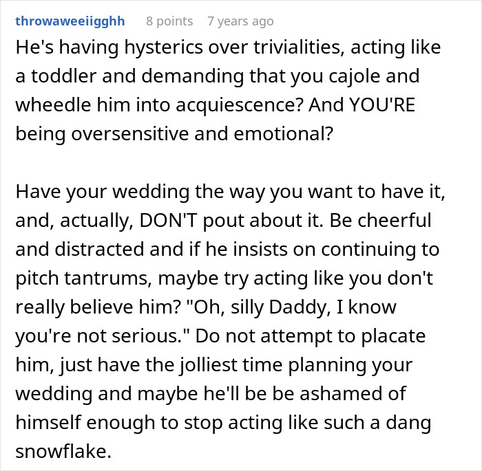 “He’s A Little Much”: Bride’s Father Refuses To Attend Wedding Because It’s Not On ‘American Soil’ “He’s A Little Much”: Bride’s Father Refuses To Attend Wedding Because It’s Not On ‘American Soil’