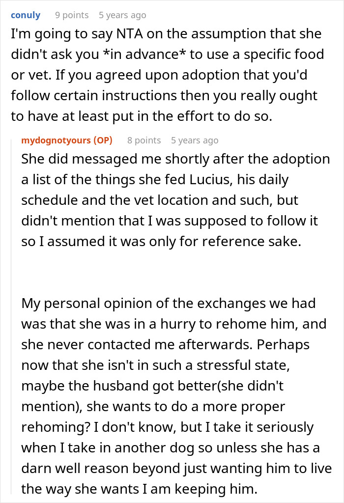 Woman Adopts Dog, Horrified After Being Harassed By Previous Owners For Name, Food And Vet Change Woman Adopts Dog, Horrified After Being Harassed By Previous Owners For Name, Food And Vet Change