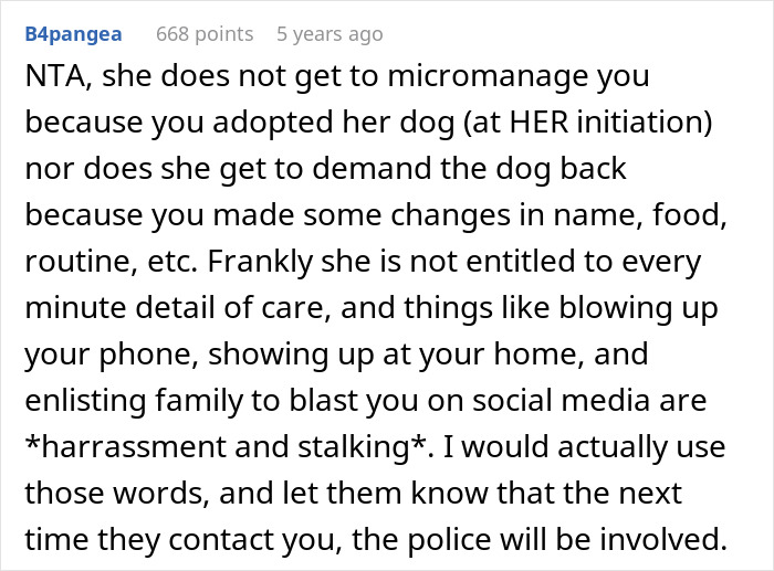Woman Adopts Dog, Horrified After Being Harassed By Previous Owners For Name, Food And Vet Change Woman Adopts Dog, Horrified After Being Harassed By Previous Owners For Name, Food And Vet Change