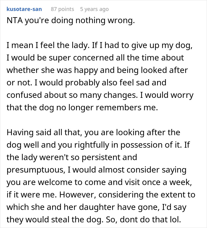 Woman Adopts Dog, Horrified After Being Harassed By Previous Owners For Name, Food And Vet Change Woman Adopts Dog, Horrified After Being Harassed By Previous Owners For Name, Food And Vet Change