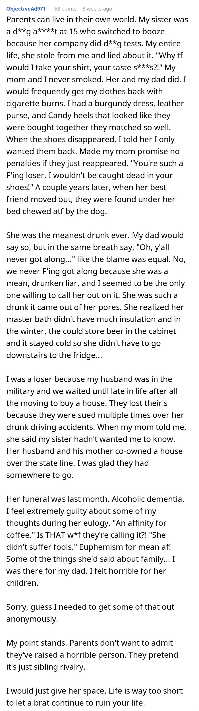 Person Baffled As Sis Pretends They Don’t Exist For A Decade, Parents Keep Gaslighting Them About It Person Baffled As Sis Pretends They Don’t Exist For A Decade, Parents Keep Gaslighting Them About It