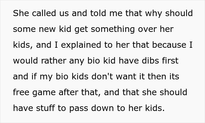 “Am I The [Jerk] For Telling My Stepkids That My Kids Will Get My Stuff?”