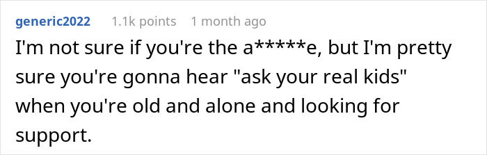 “Am I The [Jerk] For Telling My Stepkids That My Kids Will Get My Stuff?”