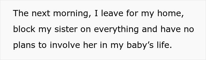 Pregnant Woman Refuses To Let Jealous Sister Near Her Baby Pregnant Woman Refuses To Let Jealous Sister Near Her Baby