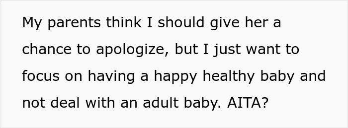 Pregnant Woman Refuses To Let Jealous Sister Near Her Baby Pregnant Woman Refuses To Let Jealous Sister Near Her Baby
