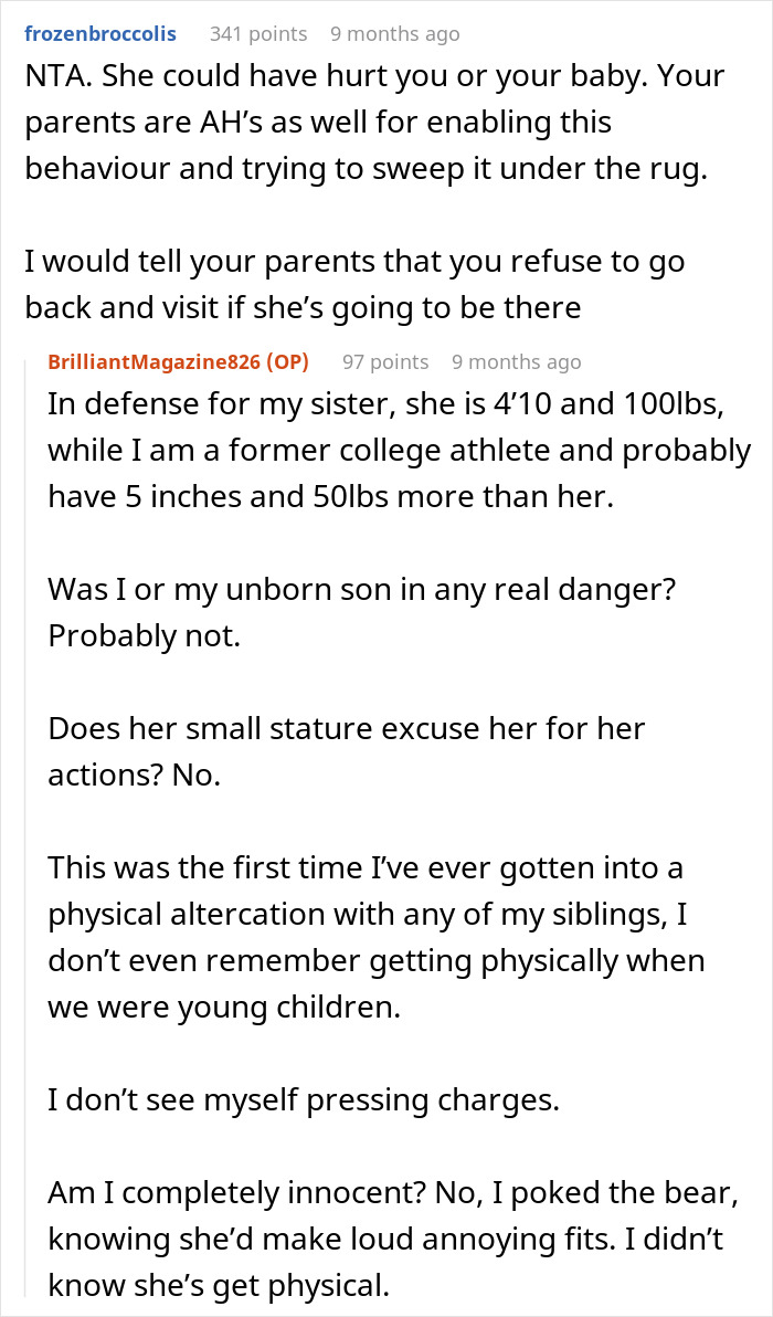 Pregnant Woman Refuses To Let Jealous Sister Near Her Baby Pregnant Woman Refuses To Let Jealous Sister Near Her Baby