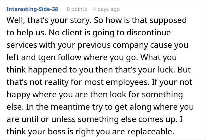 “Let’s Not Be Hasty”: Boss Calls Employee “Replaceable,” Learns How Expensive That Mistake Can Be “Let’s Not Be Hasty”: Boss Calls Employee “Replaceable,” Learns How Expensive That Mistake Can Be
