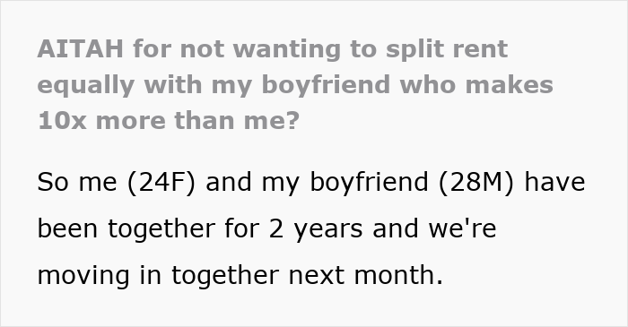 Man With $350K Salary Tells Girlfriend To Find A Better Job After She Can’t Afford Half The Rent