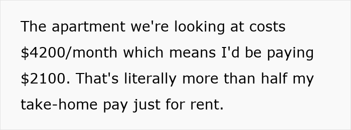 Man With $350K Salary Tells Girlfriend To Find A Better Job After She Can’t Afford Half The Rent