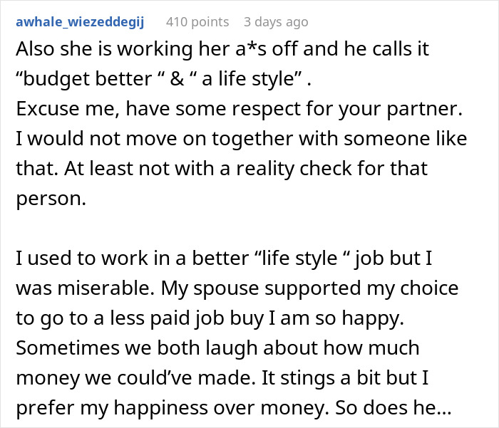 Man With $350K Salary Tells Girlfriend To Find A Better Job After She Can’t Afford Half The Rent