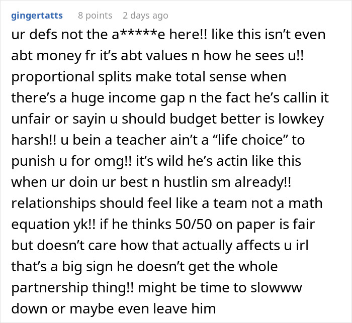 Man With $350K Salary Tells Girlfriend To Find A Better Job After She Can’t Afford Half The Rent