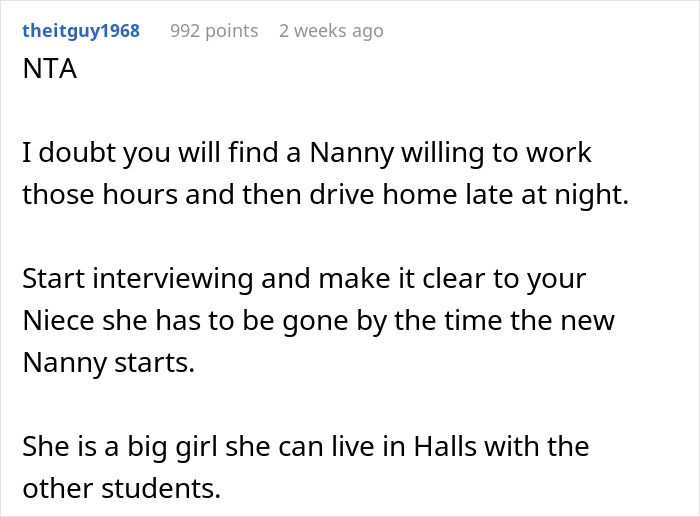 People Support Single Mom After She Tells Niece To Move Out As She’s Not Her Nanny Anymore People Support Single Mom After She Tells Niece To Move Out As She’s Not Her Nanny Anymore