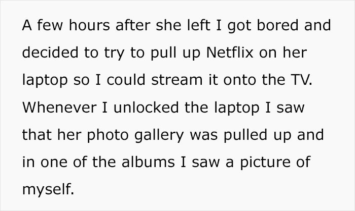 &#8220;That Sounds Really Creepy&#8221;: Guy Finds 100s Of Pics GF Secretly Took Of Him After Just 5 Weeks Of Dating