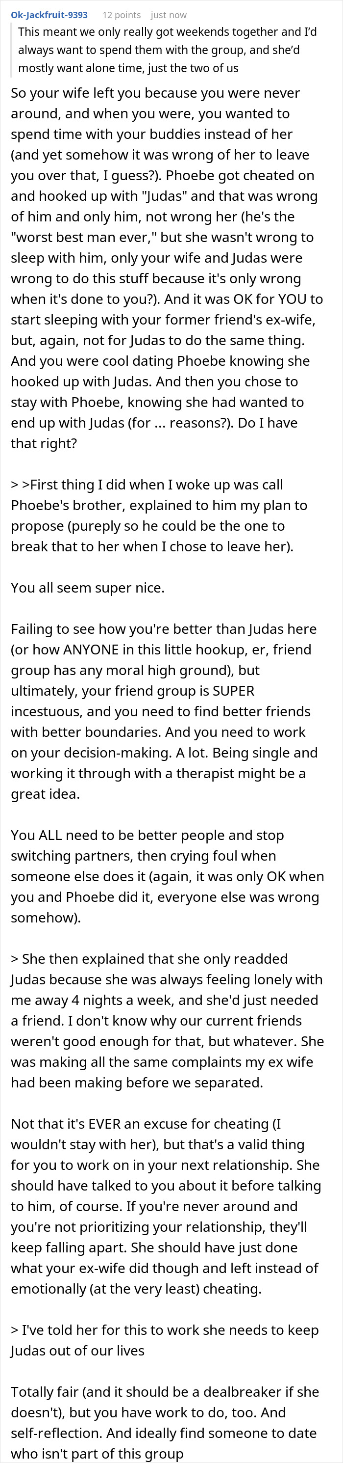 Guy Finds Out His Ex-Wife Cheated With His Best Man, Now Fears He’s After His Girlfriend Too Guy Finds Out His Ex-Wife Cheated With His Best Man, Now Fears He’s After His Girlfriend Too