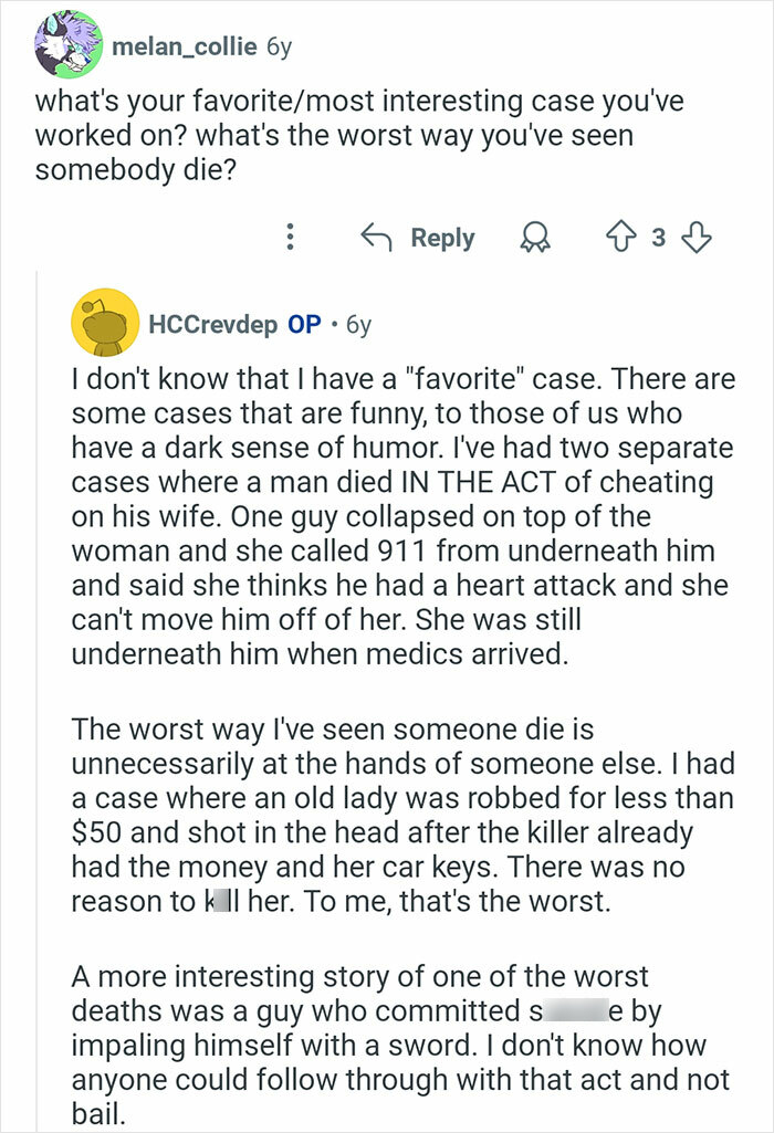 63 Interesting And Sometimes Crazy Stories From Coroners