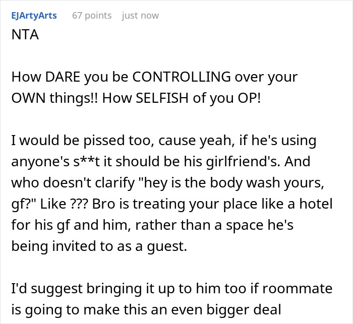 Woman’s Done With Her Roommate’s Freeloading Boyfriend When He Uses Up Her $40 Face Cream Woman’s Done With Her Roommate’s Freeloading Boyfriend When He Uses Up Her $40 Face Cream
