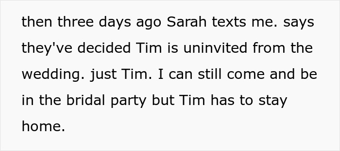Groom Explodes Over Brother-In-Law’s Joke, Uninvites Him From Wedding, Sister Pulls Out Too Groom Explodes Over Brother-In-Law’s Joke, Uninvites Him From Wedding, Sister Pulls Out Too