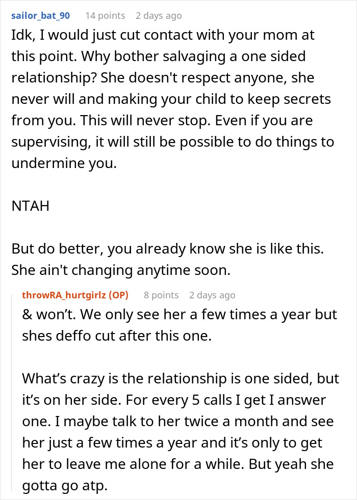 Mom Furious After Her Mother Secretly Makes Her Kid Take A DNA Test For ‘Family Gossip’ Mom Furious After Her Mother Secretly Makes Her Kid Take A DNA Test For ‘Family Gossip’