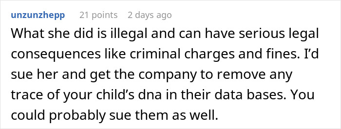 Mom Furious After Her Mother Secretly Makes Her Kid Take A DNA Test For ‘Family Gossip’ Mom Furious After Her Mother Secretly Makes Her Kid Take A DNA Test For ‘Family Gossip’