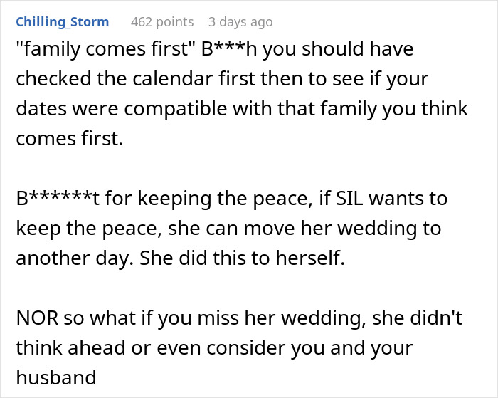 Selfish SIL Tries To Ruin Couple’s Honeymoon With Her Surprise Wedding, Cries When They Go Anyway Selfish SIL Tries To Ruin Couple’s Honeymoon With Her Surprise Wedding, Cries When They Go Anyway