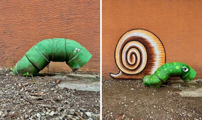 25 New Street Art Pieces That Cleverly Interact With Their Surroundings By Tom Bob
