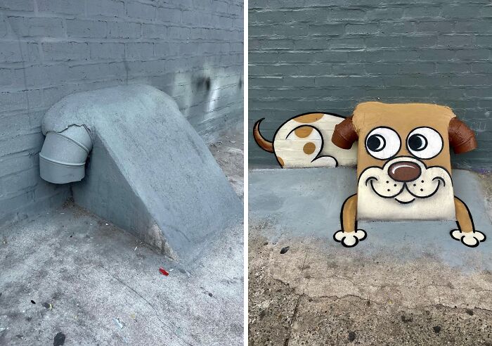 25 New Street Art Pieces That Cleverly Interact With Their Surroundings By Tom Bob