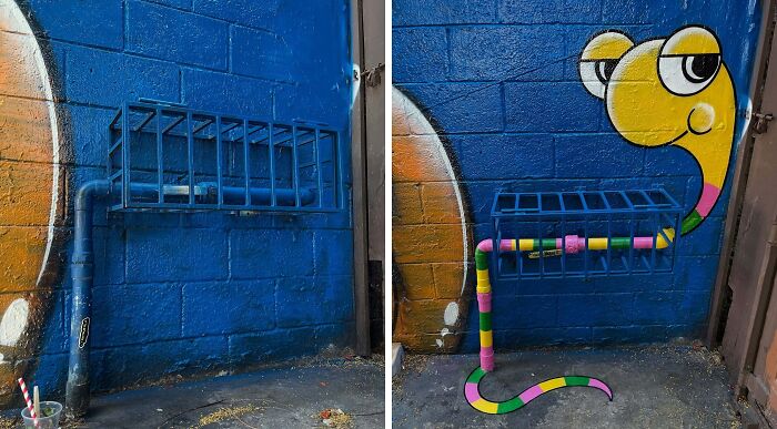 25 New Street Art Pieces That Cleverly Interact With Their Surroundings By Tom Bob