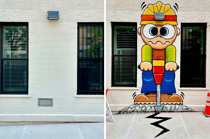 25 New Street Art Pieces That Cleverly Interact With Their Surroundings By Tom Bob