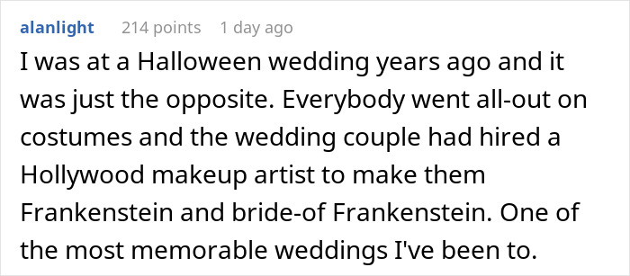 “I’m Super Disappointed In The Groom And Angry For The Bride”: Woman Shames A Halloween Wedding She Attended “I’m Super Disappointed In The Groom And Angry For The Bride”: Woman Shames A Halloween Wedding She Attended