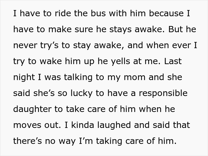 Mom Is A True Helicopter Parent For Disabled Son, Demands Daughter Accept Caregiver Role For Him Mom Is A True Helicopter Parent For Disabled Son, Demands Daughter Accept Caregiver Role For Him