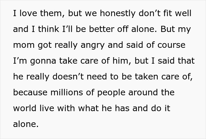 Mom Is A True Helicopter Parent For Disabled Son, Demands Daughter Accept Caregiver Role For Him Mom Is A True Helicopter Parent For Disabled Son, Demands Daughter Accept Caregiver Role For Him