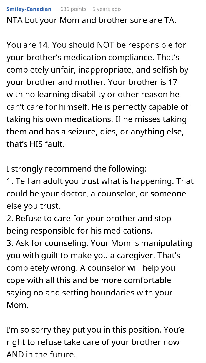 Mom Is A True Helicopter Parent For Disabled Son, Demands Daughter Accept Caregiver Role For Him Mom Is A True Helicopter Parent For Disabled Son, Demands Daughter Accept Caregiver Role For Him