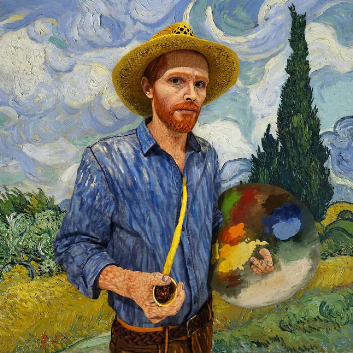 It Took Hours Of Painting And Makeup For This Artist To Transform Into Vincent van Gogh For Halloween It Took Hours Of Painting And Makeup For This Artist To Transform Into Vincent van Gogh For Halloween