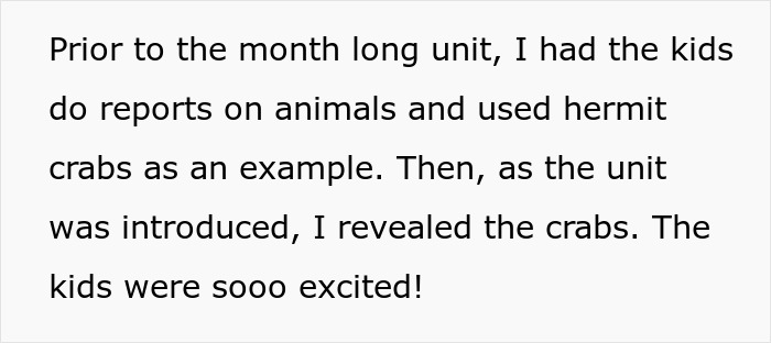 Teacher Gives Kids Hermit Crabs As Pets, Faces Backlash From Parent After One Of Them Dies Teacher Gives Kids Hermit Crabs As Pets, Faces Backlash From Parent After One Of Them Dies