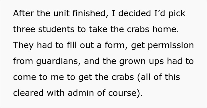Teacher Gives Kids Hermit Crabs As Pets, Faces Backlash From Parent After One Of Them Dies Teacher Gives Kids Hermit Crabs As Pets, Faces Backlash From Parent After One Of Them Dies