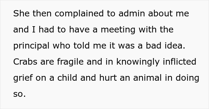 Teacher Gives Kids Hermit Crabs As Pets, Faces Backlash From Parent After One Of Them Dies Teacher Gives Kids Hermit Crabs As Pets, Faces Backlash From Parent After One Of Them Dies