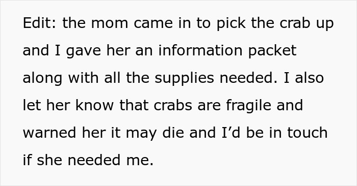Teacher Gives Kids Hermit Crabs As Pets, Faces Backlash From Parent After One Of Them Dies Teacher Gives Kids Hermit Crabs As Pets, Faces Backlash From Parent After One Of Them Dies