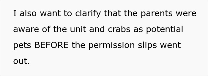 Teacher Gives Kids Hermit Crabs As Pets, Faces Backlash From Parent After One Of Them Dies Teacher Gives Kids Hermit Crabs As Pets, Faces Backlash From Parent After One Of Them Dies